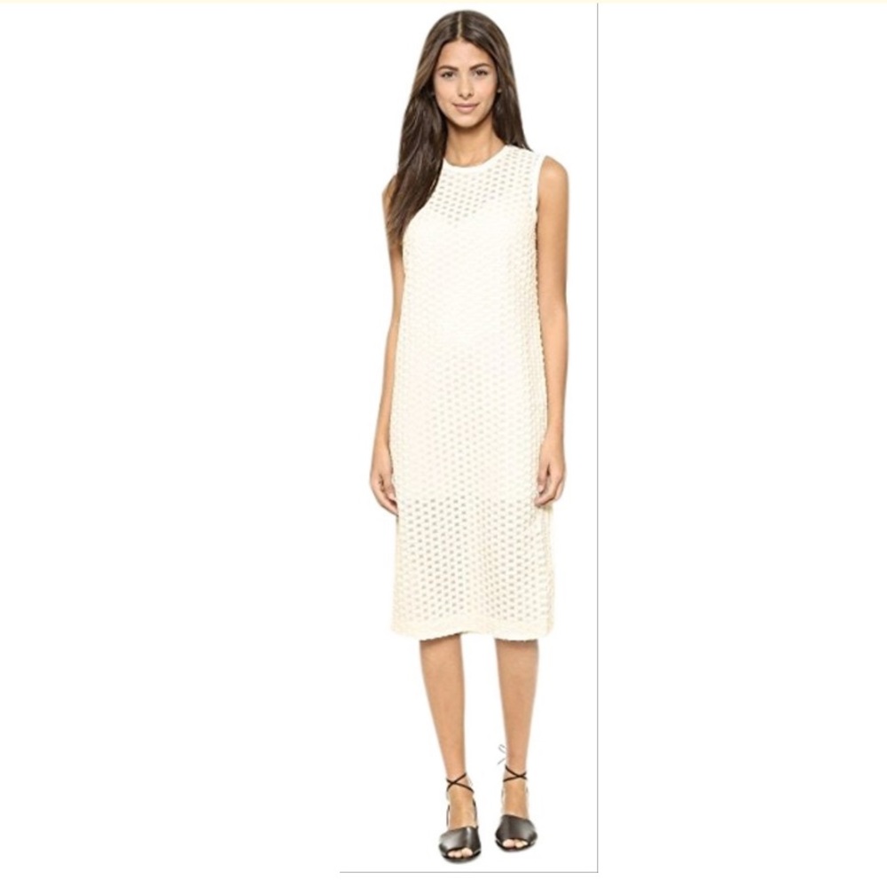 Elizabeth and James Ecru Midi Dress Size Small
